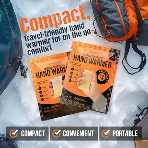 Natural Hand Warmers Disposable - 40 Pairs (80 Warmers) - Air Activated 11 Hours of Consistent Natural Heat Handwarmers Pack - Easy Activation | Portable Hand Warmers Bulk, Hot Heat Pack Feet & Body — view 4