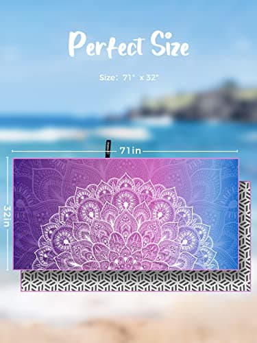 OCOOPA 2 Pack Beach Towel Microfiber, Extra Large 178cm*80cm Oversized Travel Towel- Quick Dry, Sand Free, Compact, Lightweight-Beach Accessories — view 5