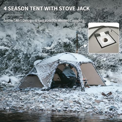 Naturehike Massif 2-4 People Tunnel Waterproof Tent PU3000mm UPF50+ with Awning Family Camping Tent for Bedroom and Living Room for Camping, Garden, Driving and Outdoors — view 2