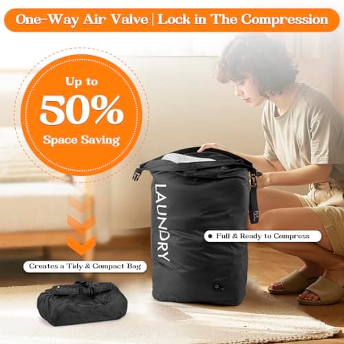 CANBOX Travel Laundry Bag, Vacuum Compression Dirty Clothes Travel Bag — view 4