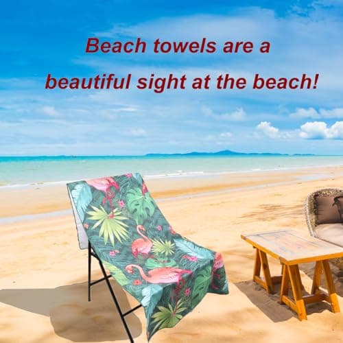 Irunfast Oversized Microfiber Beach Towel for Adults – 71"x32" Quick-Dry Towel Sand-Free, Lightweight Large Microfibre Beach Towels– Perfect for Pool, Travel, Swim, Picnics & Summer — view 6