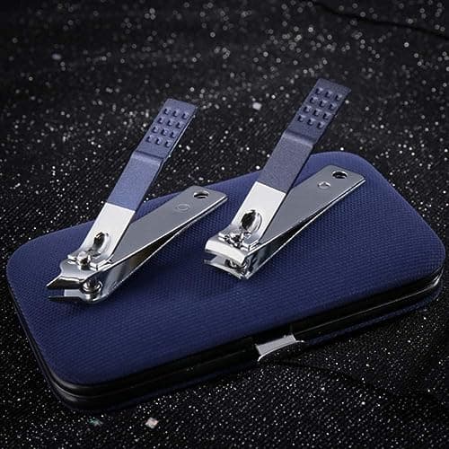 1 Set of Nail Clippers Kit Nail Grooming Kit Manicure Set for Men and Boys, As a Gift for Nail Care(7 PCS, Blue) — view 4
