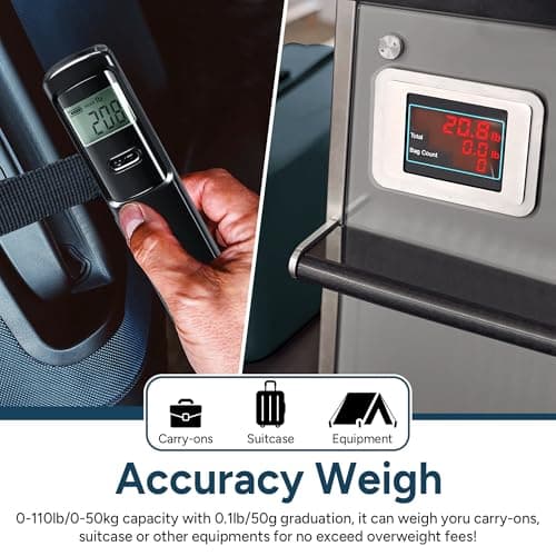 travel inspira Battery-Free Luggage Scale, Suitcase Weighing Scales — view 4