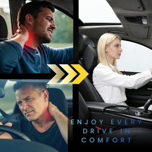 TRIXES 2-Pack Car Neck Pillows – Memory Foam – Ergonomic Comfort — view 5