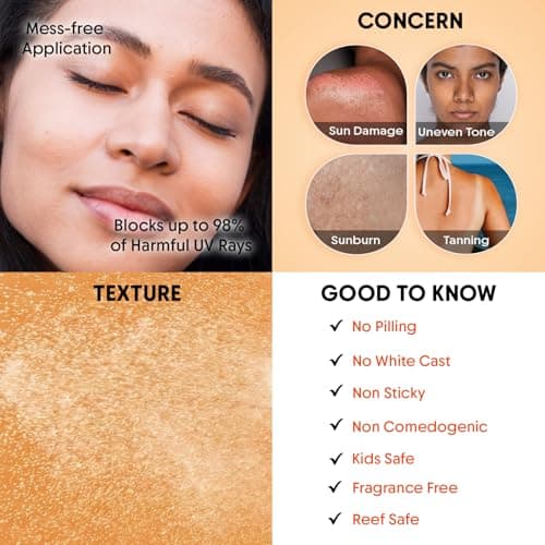 Aravi Organic 100% Mineral Sunscreen Spray SPF 50 PA++++ | Broad Spectrum UVA/UVB & Blue Light Protection | Hydrating, Lightweight & Non-Greasy | No White Cast | Water Resistant | Zinc Oxide & Titaniu — view 3