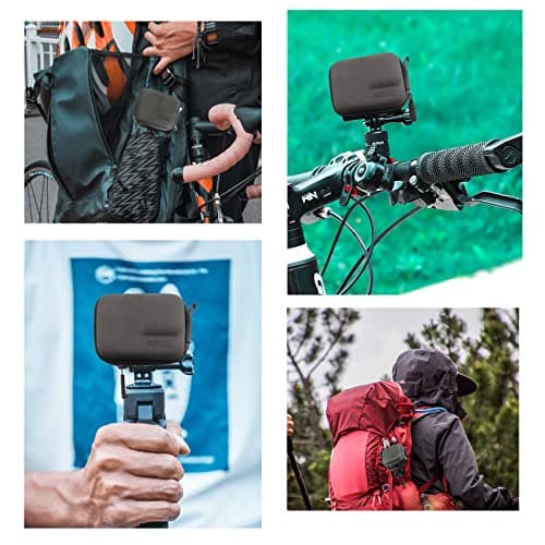 FiTSTILL Grey Mini Carrying Bag Case for Go Pro Hero 13/12/11/10/9/8/7/(2018)/6/5 Black,Hard Shell Travel Storage Case for DJI Osmo Action 2,AKASO,Campark,YI Action Camera and More — view 5