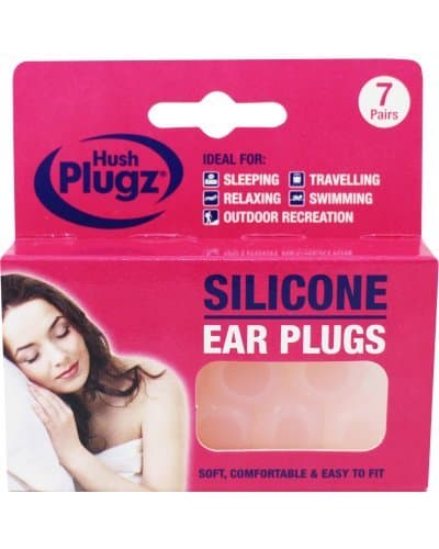 2 X Hush Plugz Silicone Earplugs (Price inclusive of VAT) by Hush Plugz