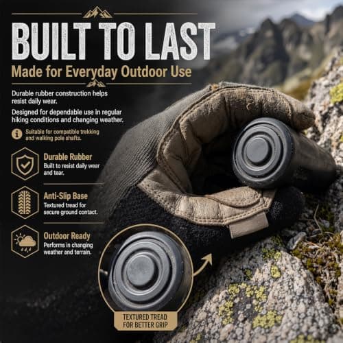 Limiebllu 15Pcs Hiking Poles Rubber Buffer,Non Slip Walking Pole Rubber Tip — view 6