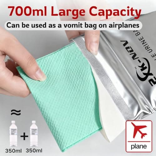 Disposable Urine Bags Women, Pee Bags for Men and Children (12, 700ml) — view 2