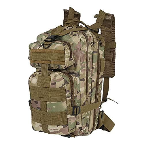 ATopoler Tactical Backpack 30L Hiking Backpack Outdoor Sport Hiking Trekking Camping Travel Backpack Combat Rucksack Sturdy Durable for Hiking Cycling 43x 20x 24cm (Light camouflage) — view 4