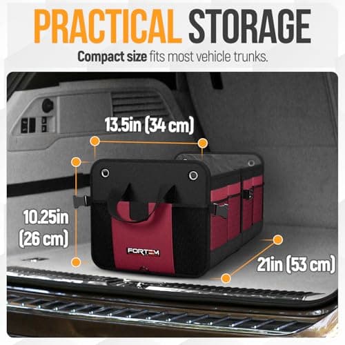 FORTEM Car Boot Organiser- Collapsible Car Organiser & Storage Bag for SUVs — view 3