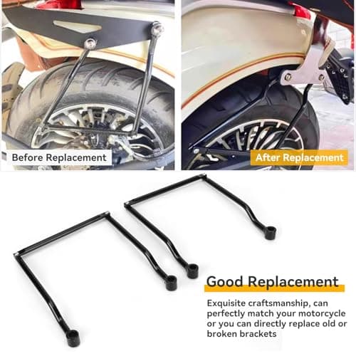 1 Set Saddle Bag Bracket, 12mm/0.5in Motorcycle Saddlebag Side Support Bars — view 5