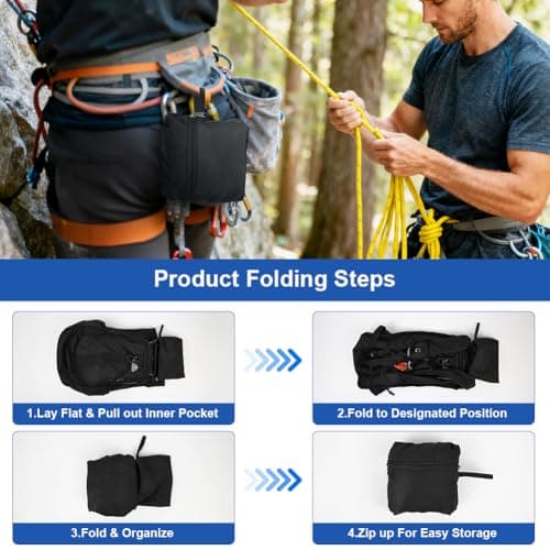 HOTUT Ultra Lightweight Foldable Backpack, 15L Hiking Backpack, Water Resistant Travel Day Bag for Men Women, Packable Rucksack Daypack for Cycling Climbing Travelling Camping Sports Outdoor — view 6