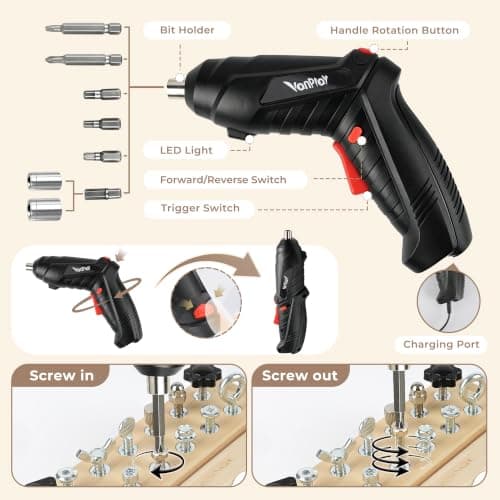 Vanplay Montessori Toys for 3 4 5 Year Olds with Electric Drill — view 4
