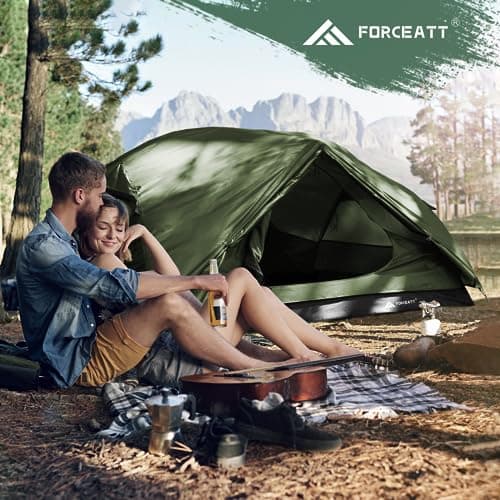 Forceatt Camping Tent,2-3 Man Tent for Outdoor PU3000mm Waterproof Tent Lightweight & Portable easy set up for Hiking Backping Eurohike — view 6