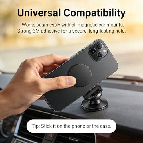 Sticker Metal Plates Replacement,phone magnet,Thin Metal Plate,pack of 4 — view 6