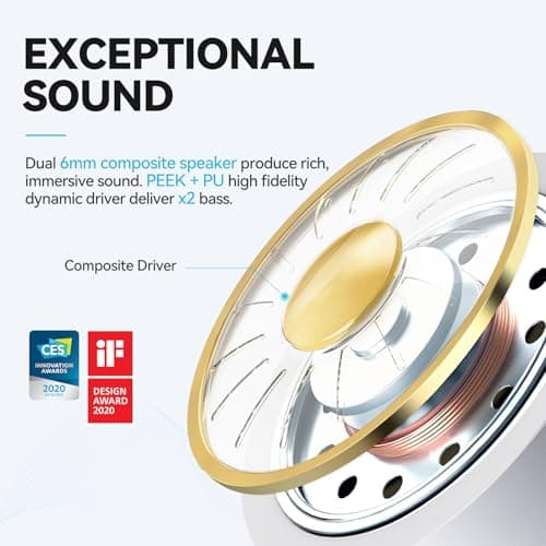 EarFun Air Wireless Earbuds, [What Hi-Fi Awards], Rich Sound Deep Bass — view 3