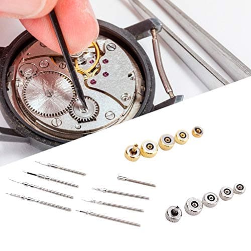 Watch Stem and Crown Set, Stainless Steel Repair Tool with Storage Box — view 4