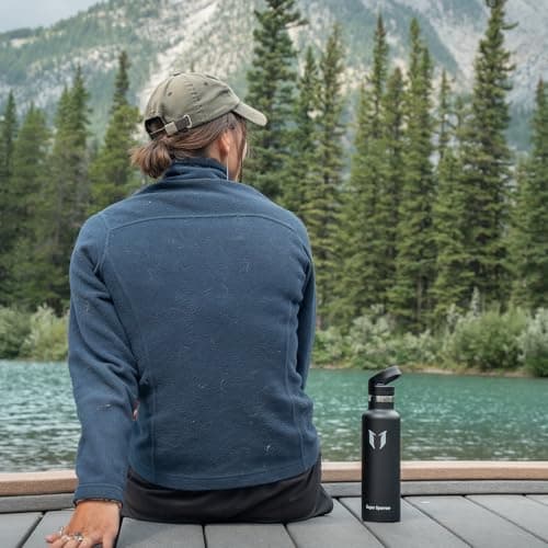 Super Sparrow Stainless Steel Water Bottle - 500ml - Vacuum Insulated Metal Water Bottle - Standard Mouth Flask - BPA Free - Straw Water Bottle for Gym, Travel, Sports — view 6