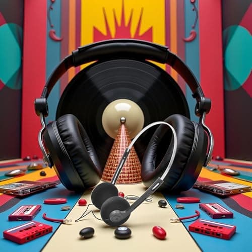 Ssmmam Retro Headphones Wired, Black Retro Over-Ear Earphones, Mini Stereo Lightweight Headphones with Cord, 80s 90s Vintage Headset Wired, Headphone for Most Mobile Phones Playback — view 2