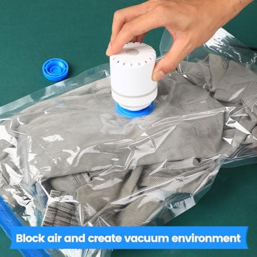 10 Pcs Vacuum Storage BagsVacuum Pack Bags for Clothes, Space Saver Compression Vacuum Bags for Clothing Pillows Duvets Bedding Quilt, Home Storage Organization or Moving or Travel(30 x 50cm) — view 5