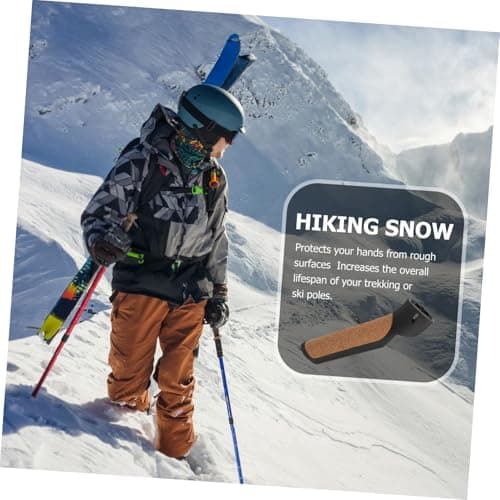 VICASKY Soft Cork Trekking Pole Handle Grip Replacement, Professional Hiking Stick Adapter for Walking and Skiing, Sturdy Outdoor Hiking Pole Accessory for Mountaineering and Travel — view 2
