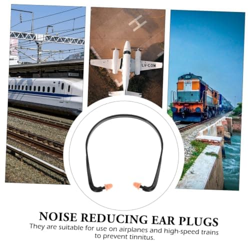 Banded Silicone Earplugs 8 Pack with Neck Cord Noise Reduction — view 3