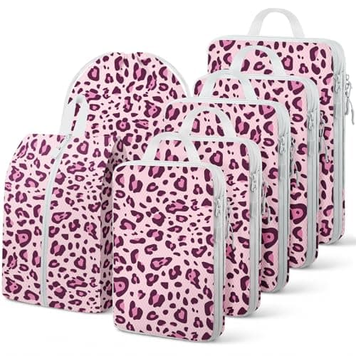 Compression Packing Cubes for Travel, Travel Essentials Luggage Organizer bags for Suitcase, Durable Compression Travel Packing Cubes for Carry on Backpack