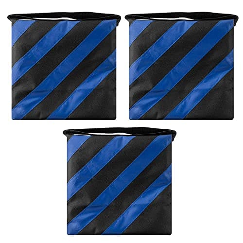 Fotover Sand Bag Photography Studio Video Heavy Duty Sandbag Saddlebag for Photo Studio Light Stand Boom Arm Camera Tripod with Travel Carabiner,3 Pack (Blue) — view 6