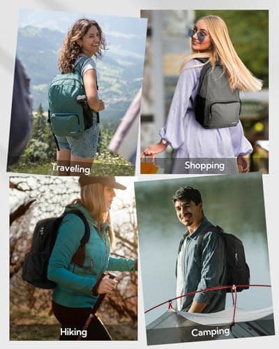 Waterfly 20L Foldable Backpack Daypack: Packable Travel Backpack — view 6