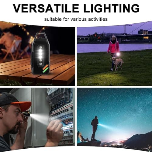 Gainsten Small Rechargeable Clip On Torch 700 Lumens LED+COB Super Bright — view 6