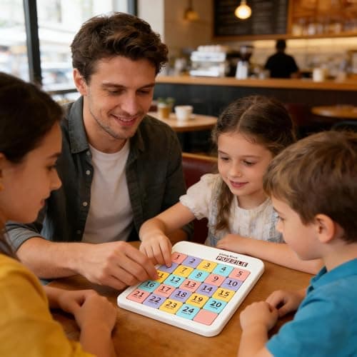 Slide Number Puzzle - Magnetic Sliding Number Brain Teaser | Educational Brain Teasers Toys - for Adult, Boys, Girls, Home, Travel, Camping, School, Birthday, Festival — view 2