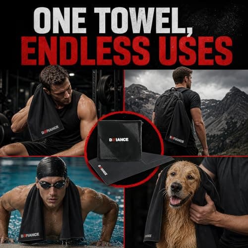 Defiance Microfibre Quick Dry lightweight, Sports Cooling Towel & net bag — view 6