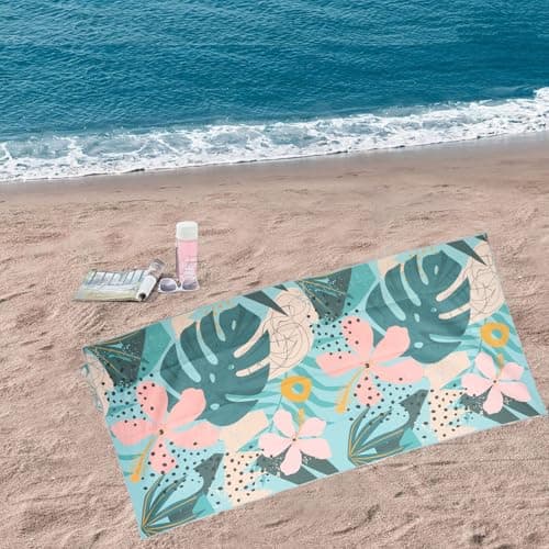 Sricam Large Microfiber Beach Towel, 180×80cm Oversized Quick Dry Beach Towels for Adults, Sand-Free Lightweight Swimming Towel for Travel, Beach & Pool — view 3