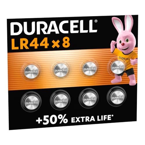 DURACELL LR44 Specialty Alkaline Battery (8 Pack) 1.5V, A76