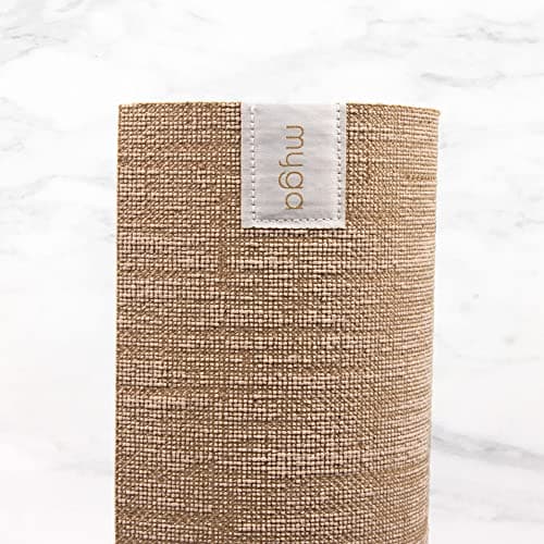 Myga Jute Yoga Mat - Non Slip Exercise Mat for Yoga, Pilates, Meditation and Fitness - Eco Friendly Yoga Mat for Men and Women - Ideal for Home, Gym & Travel - White — view 3