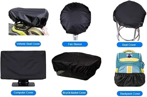 VAOLOAV Rain Cover for Bicycle Basket Bicycle Bag (35L Yellow, 35L) — view 6