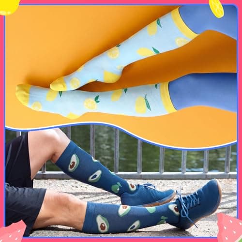 Zuimei 6 Pairs 20-30 mmhg Compression Socks for Women Men — view 4