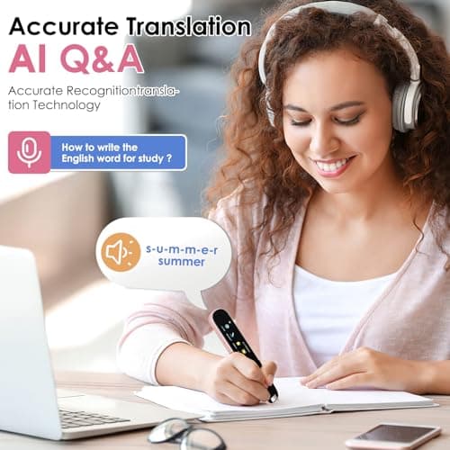HuuppHip OCR Reader Pen, 112 Languages, Dyslexia Aid, Pink — view 6
