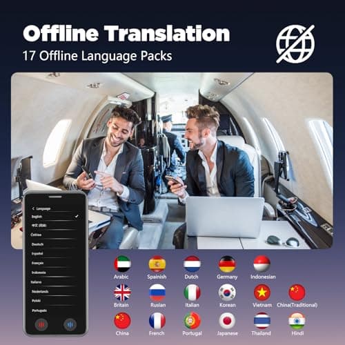 LivElect Language Translator Device, 5 inch Instant Translator No WiFi, AI Portable Translator, 139 Languages Two Way Real-Time Voice Translation, WiFi&Offline&Photo Translation for Travel Business — view 3