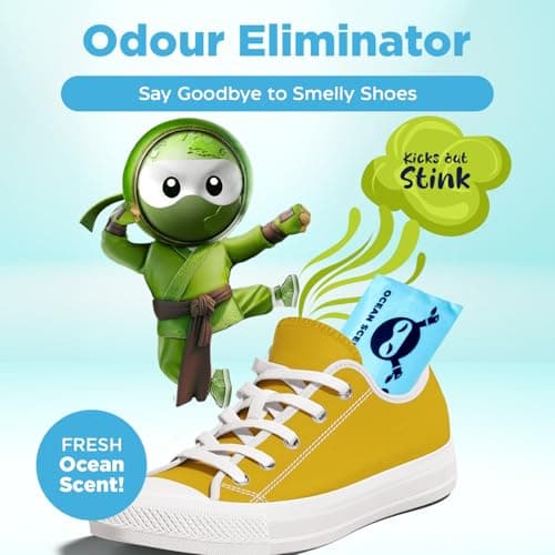 Shoe Ninja Shoe Deodorizer, Shoe Odour Eliminator, Football Boot, 2 Pack — view 2