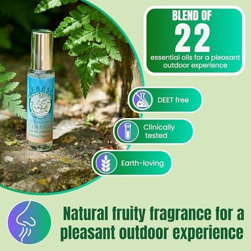 Classic, Anti Bug Bite Eau De Parfum, Natural Insect Repellent with Essential Oils - DEET-Free Travel Essentials, Unisex (10ml) (Pack of 2) — view 4