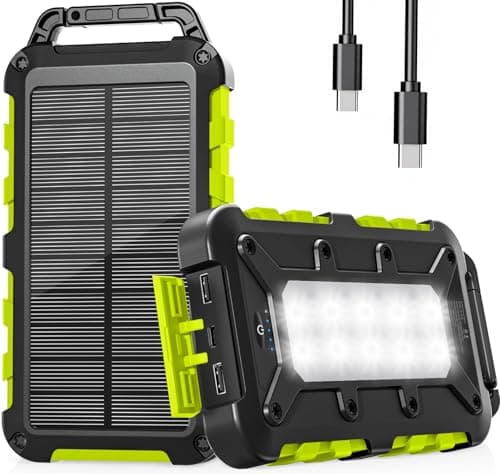 WOWMVP Solar Power Bank 26800mAh 22.5W Fast Charging Portable Charger