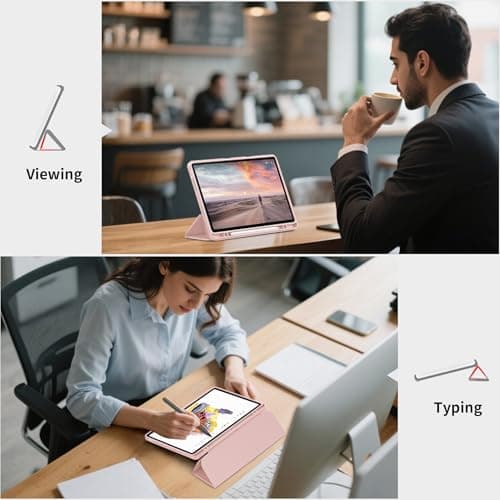 EasyAcc Case for Idea Tab 2025 11 inch + Pencil Holder, Rose Gold — view 3