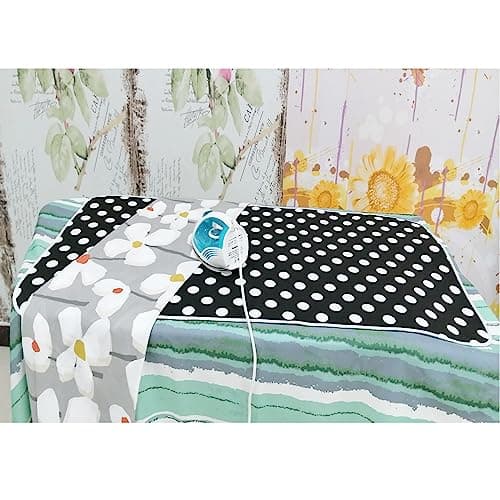 Gr8 Home Extra Large Polka Dot Ironing Board Cover For Table Top Travel Mat Pad Portable Folding Foldable Blanket Holiday Caravan Black White Spots Dots 140cm x 70cm — view 4