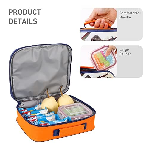 Jurassic World Kids Insulated Lunch Bag with Carry Handle - BPA Free — view 4