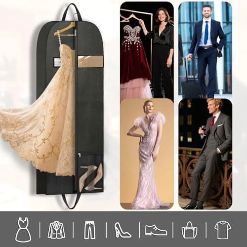 Dress Carriers for Women Travel, Clothes Covers, Full Length Garment Travel — view 3
