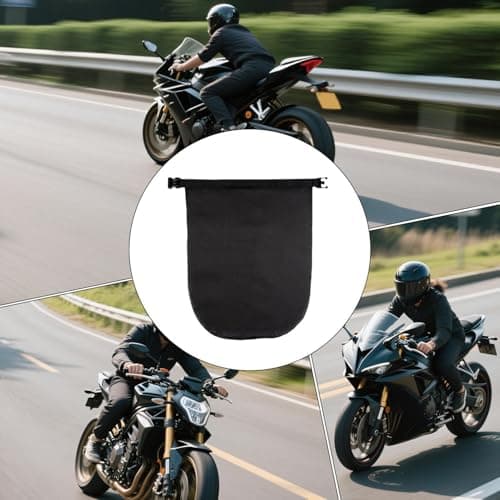 Helmet Bag Motorcycle | Waterproof Dust Proof Case with Combination Lock | Helmet Storage Pack - for Equestrian Ski Bike Travel Welding Baseball Sport Cycling Hockey Racing Snowmobile — view 4