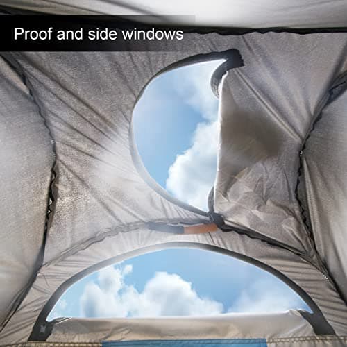 LEMROE Pop Up Tent Portable Privacy Shelter for Camping Shower 120CM Grey — view 5