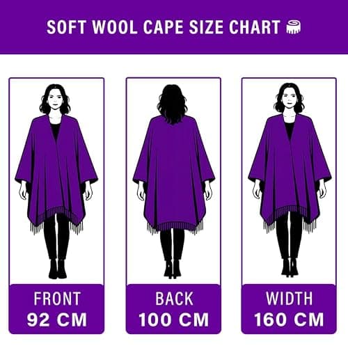 BRAW CLANS TARTANS Soft wool Tartan Poncho Blanket cape made in Scotland - Ruana cloak style - full body shawl - Mothers day Gift - Home, Travel, Camping - Thomsn Grey Tartan — view 5